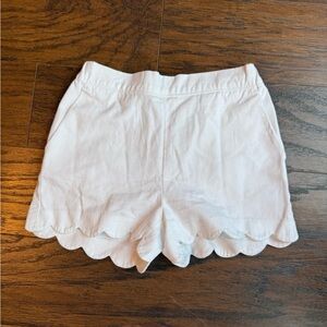 Crewcuts White Scalloped High Waist Shorts